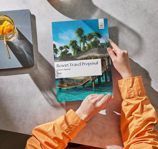 Resort Travel Proposal Template for Travel Agents – 16-Page Editable Canva Template