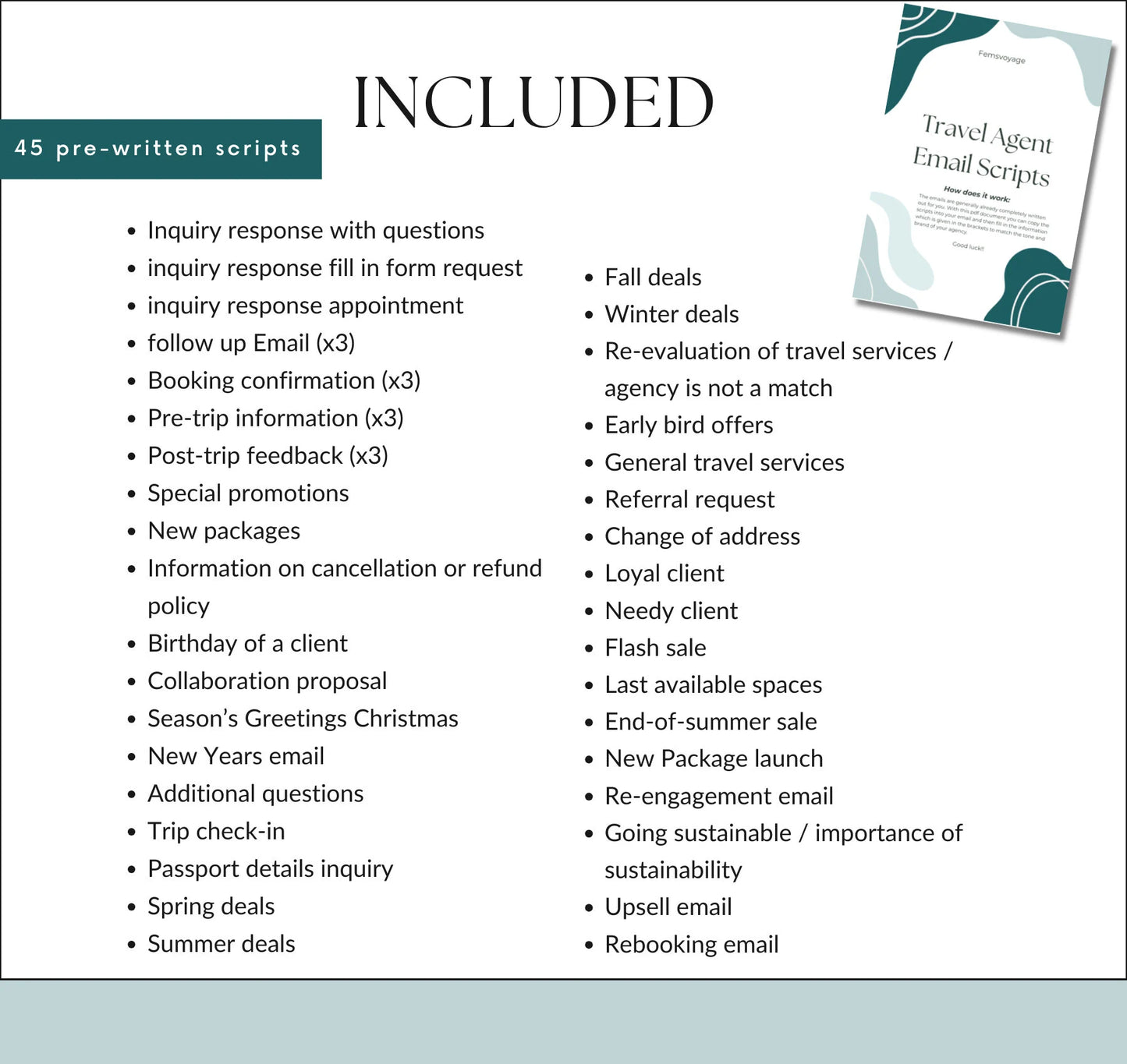 Travel Agent Email Script Bundle – 45 Ready-to-Use Templates for Client Communication