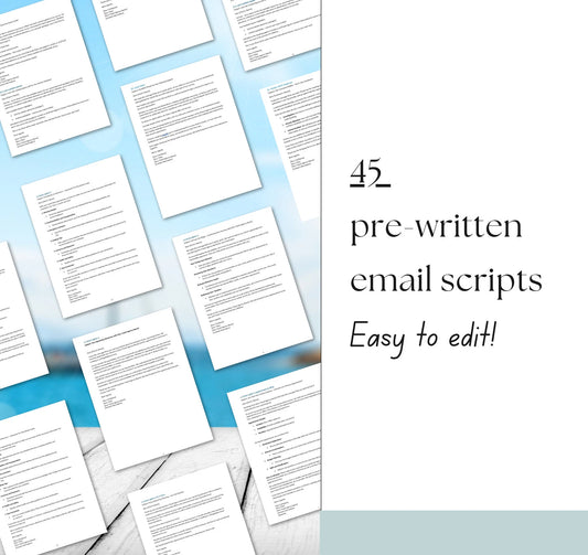 Travel Agent Email Script Bundle – 45 Ready-to-Use Templates for Client Communication