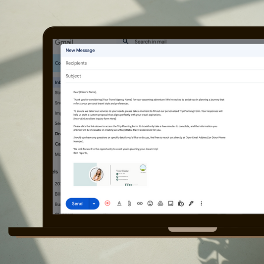 Email Signature Templates for Travel Agents | 5 Editable Canva Designs