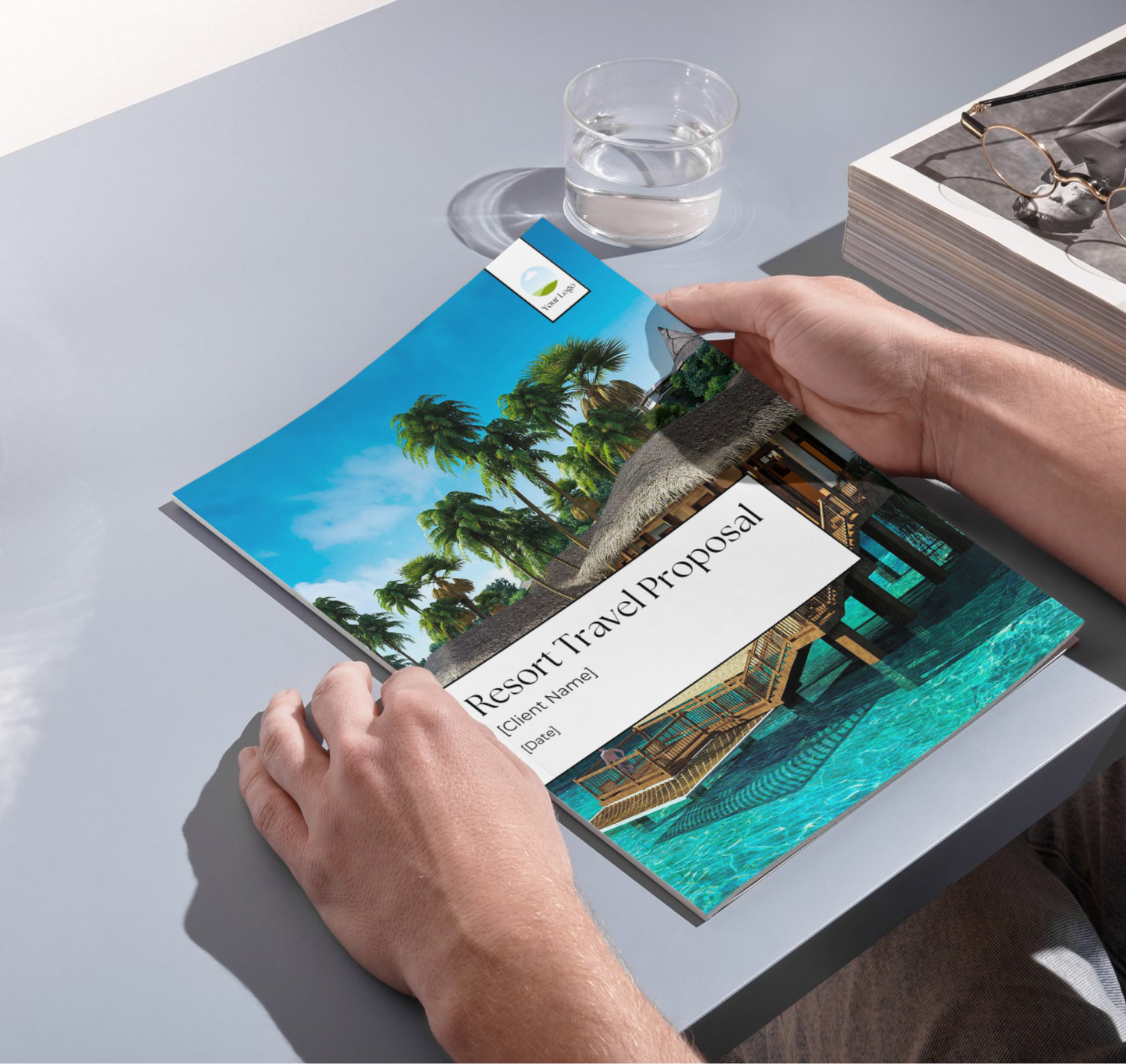 Resort Travel Proposal Template for Travel Agents – 16-Page Editable Canva Template